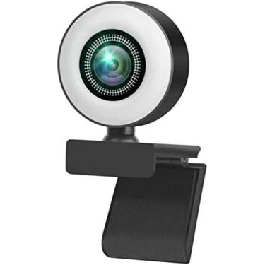 Imagem de Webcam 2K 4K HD Webcam Com Luz De Preenchimento De Anel Para Laptop PC Câmera De Transmissão Ao Vivo Vídeo Câmera Web Microfone Web Cam 4K Webcam (Tamanho: 2K),4K,Hilarious123