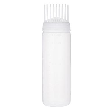 Imagem de harayaa Garrafa Aplicadora Garrafa Multifuncional Ferramentas Perming 170ml Garrafa Tintura de Pincel Aplicador para Barbearia, BRANCO