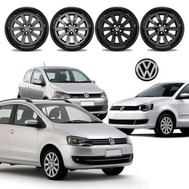 Imagem de Jogo calota Vw SpaceFox Fox Polo 2012 2013 2014 Aro 15