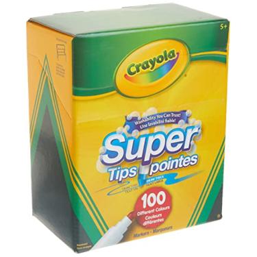 Imagem de Crayola Super Dicas Laváveis ​​Marcadores 100 Contagem
