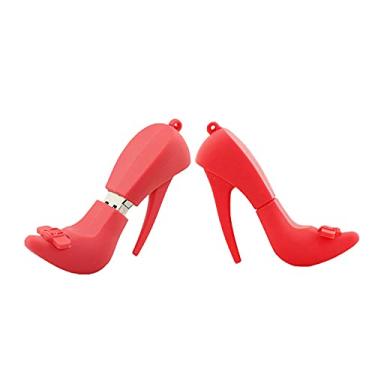 Imagem de 16 GB de salto alto USB Flash Drives Pen Drive Memoria Flash Stick PenDrives USB Flash Disk Thumb Drive U Disk USB Drive USB (Vermelho)