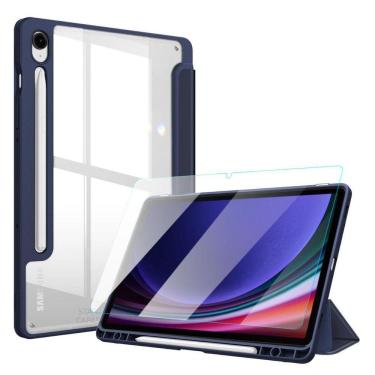 Imagem de Capinha + Vidro para Tablet Samsung S9 FE 10.9, Azul Marinho