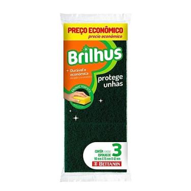 Imagem de Brilhus - Esponja Abrasiva Protege as Unhas, Embalagem com 3 Unidades, Brilhus