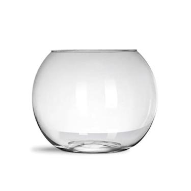 Imagem de Vaso Aquário 1l Terrário Pequeno Redondo Ø12x10cm Vidro Para Decoração