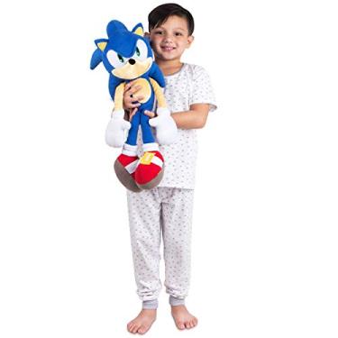 Imagem de Franco Roupa de cama infantil de pelúcia super macia, tamanho único, Sonic The Hedgehog