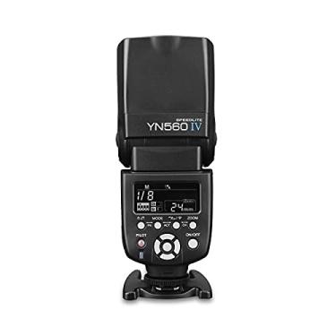 Imagem de YONGNUO YN560 IV GN58 Flash Speedlite manual sem fio com sistema de disparo integrado para câmeras padrão Hot Shoe