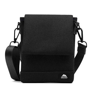 Imagem de Croogo Bolsa Tiracolo Casual Feminina Bolsa Carteiro Antifurto Bolsa de Ombro Lateral Moderna Bolsa Tiracolo para Homens Bolsa de Viagem, Okb01 - Preta, (L*W*H)16*3*19 cm/6.29*1.18*7.48 inches