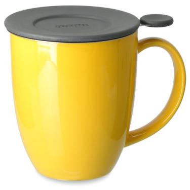 Imagem de FORLIFE Uni Brew-in-Mug com infusor de chá e tampa, 473 ml, mandarim