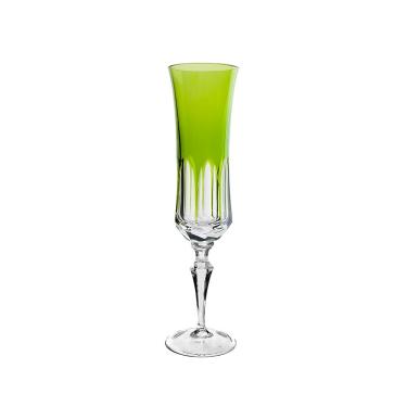 Imagem de Taça champanhe em cristal Strauss Overlay 119.055 210ml verde claro