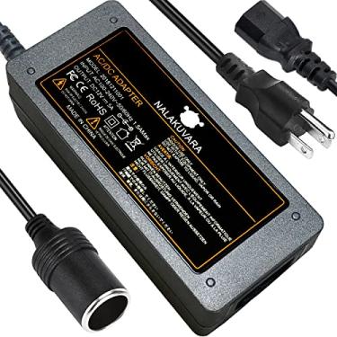 Imagem de NALAKUVARA Conversor CA para CC 110V para 12V 5A 60W Adaptador de isqueiro de carro - Tomada de tomada de parede fêmea - Fonte de alimentação adaptador AC/DC de 110/120 a 12 volts