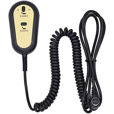 Imagem de Okin Refined Controle remoto de 2 botões com plugue de 5 pinos de substituição para cadeiras de elevação reclináveis Limoss Dewert Okin Power, preto
