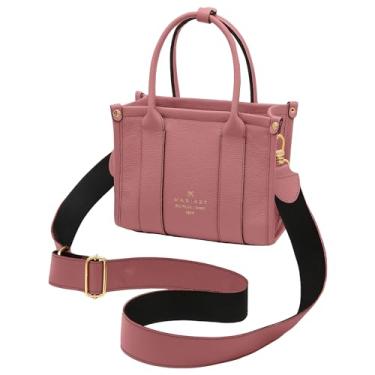 Imagem de Mariart Mini Acácia Bolsa Transversal Feminina de Couro Bovino Legítimo (Blush)