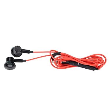 Imagem de Fones De Ouvido Com Fio, Fones De Ouvido Para Jogos Fones De Ouvido Plug-in Fones De Ouvido Para PC Fones De Ouvido De 3,5 Mm Com Controle De Volume Para Telefones Android(Vermelho)