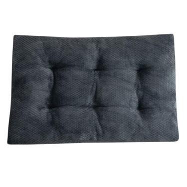 Imagem de Tapete grande para cama de cachorro para gaiolas de cachorro, cama de cachorro lavável e macia para animais de estimação com fundo antiderrapante, almofada de canil para cães(Gray 1,31x21")