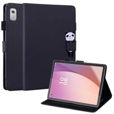 Imagem de Capa para Lenovo Tab M9 2023 fofo gato panda pintado macio TPU magnético capa para tablet Funda Lenovo Tab M9 TB310FU capa infantil (preta, para Tab M9 TB-310FU)