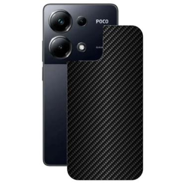 Imagem de Gshield Película Traseira de Fibra de Carbono Preta para Xiaomi (Poco M6 Pro)