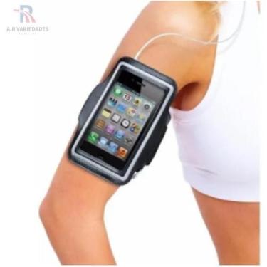 Imagem de Suporte Braçadeira Celular Corrida Academia Celulares Grande - A.R Var