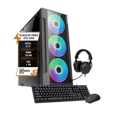 Imagem de Pc Gamer Core I7 3 Gtx 1050 Memória Ram 16Gb Hd 1Tb Ssd - Wjinfo