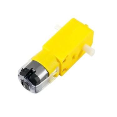 Imagem de Motor Dc 3v A 6v Caixa De Redução E Eixo Duplo P/ Robótica - Robomix