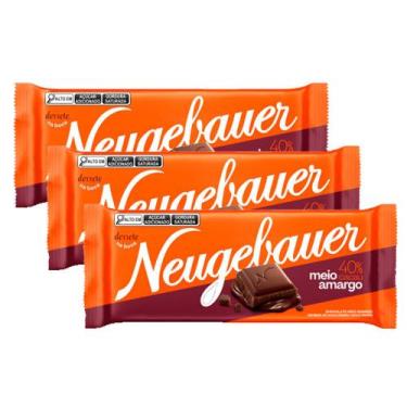 Imagem de Kit 3 Chocolate Neugebauer Meio Amargo 40% 80g