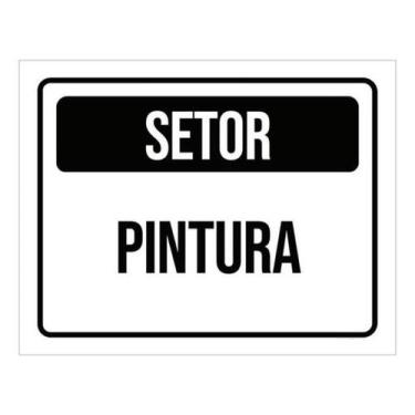 Imagem de Placa Sinalização - Setor Pintura 27X35 - Sinalizo