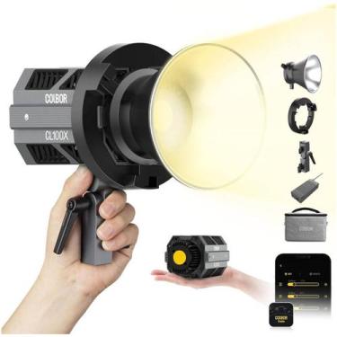 Imagem de Iluminador Led Colbor Cl100x Bicolor 100w Ultracompacto + Bolsa