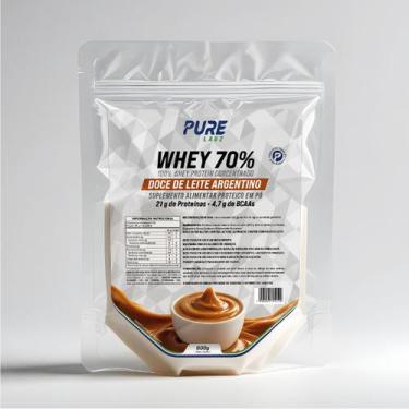 Imagem de Whey Protein Concentrado 70% 900g Pure Athletic, Doce de Leite
