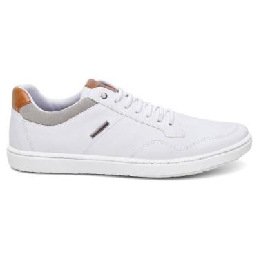 Imagem de Sapatênis Tênis Casual Masculino Ajuste Elástico Bardone, Branco, 40
