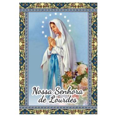 Imagem de 500 Santinho N S Sra Nossa Senhora de Lourdes (oração no verso) - 7x10