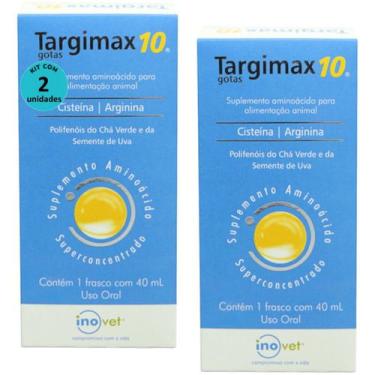 Imagem de Targimax 10 Suplemento Animal 40ml Kit Com 2 - Inovet