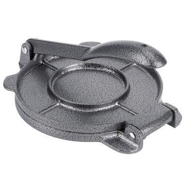 Imagem de Prensa de tortilha de liga de alumínio prensa de tortilha flapjack máquina de crepe máquina de panqueca tortilhas de alumínio fundido panquecas caseiras (preto)