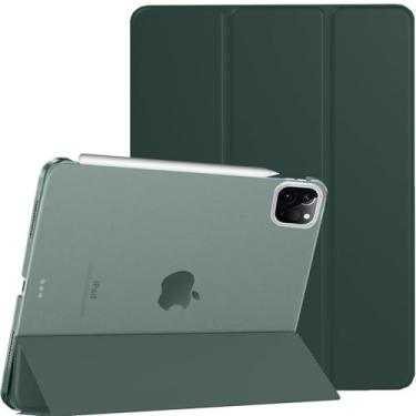 Imagem de DuraSafe Cases Capa para iPad PRO 32.8 cm 6ª geração [6 geração] 2022 com recurso de suporte A2436 A2764 A2437 A2766 MNXR3LL/A MNXW3LL/A MNXX3LL/A MP5X3LL/A MP5Y3LL/A MP5Y3LL/A MP603LL/A verde escuro