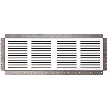 Imagem de Melhor capa de ventilação magnética de retorno de ar frio removível Invisagrille de 76.2 cm x 20.3 cm Invisagrille para parede, grade de placa de cimento reforçada com fibra, capa de ventilação