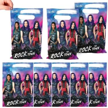 Imagem de Disney Fun & Adorable Descendants 3 Multicolor Folded Loot Bag - 9" x 6.5" (Pack of 8) - Great Party Bags For Kids Themed Parties & Events
