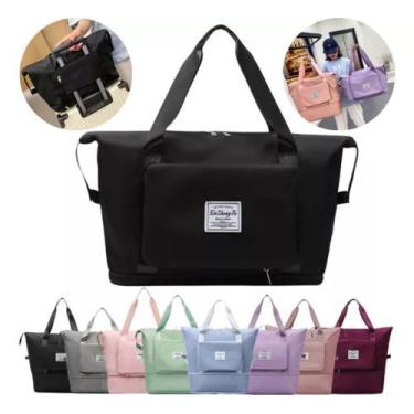 Imagem de Bolsa Mala De Mão Expansível Impermeável Viagem E Academia - Bolsa Dob