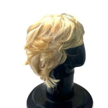 Imagem de Fantasia Peruca Sintética Loira Curta Feminina/ Masculina - Blook