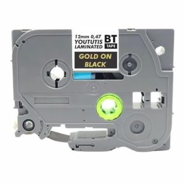 Imagem de Fita TZ 334 Compatível P/ Rotulador BROTHER 12mm Gold/Black - BYT