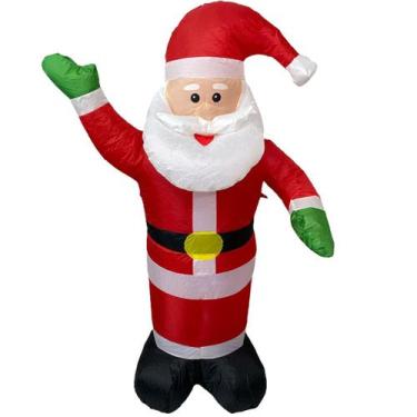 Imagem de Papai Noel Inflavel Natalino Natal 1 Metro 20 Cm Comemoraçao Loja Shop