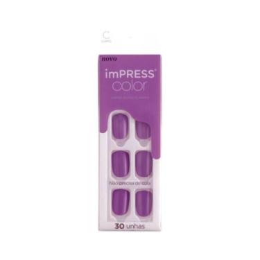 Imagem de Unhas Autocolantes Kiss Ny Impress Curto Lilac Sky Imc26y2b - KISS NEW