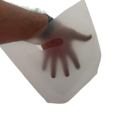 Imagem de Sacola Plástica Alta Densidade Boca Vazada - Transparente Fosca - 1 Kg