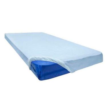 Imagem de Lençol Ortopédico Impermeável com Elástico Casal Branca - Blendcare