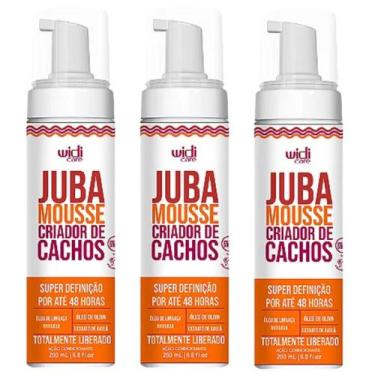 Imagem de Kit 3 Mousse Criador De Cachos Juba Widi Care Super Definição Cabelos 