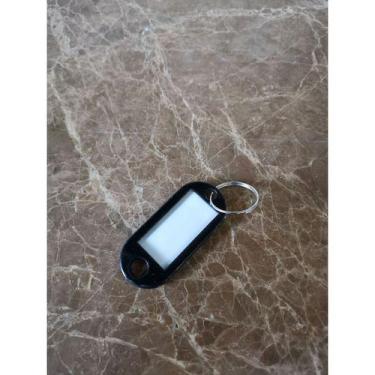 Imagem de Kit 12 Chaveiro Plástico Com Etiqueta Neon Identificador - oem, Vermel