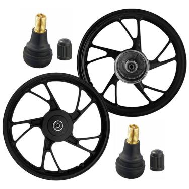 Imagem de Par Roda Pé de Galinha Titan 150 2004 A 2013 Tambor + BICOS