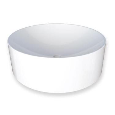 Imagem de Cuba Para Banheiro em Mármore Sintético Domo Cozimax Branco