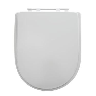 Imagem de SICMOL, Tampa De Vaso Carrara Cinza Claro Para Bacia Deca Em Mdf Laq