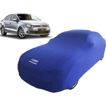 Imagem de Capa De Tecido P/ Proteção De Carros Volkswagen Polo Sedan - Mz, Azul