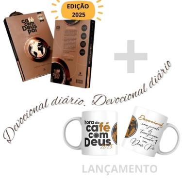 Imagem de Kit Devocional Café Com Deus Pai 1 livro + 1 caneca personalizada Ediç