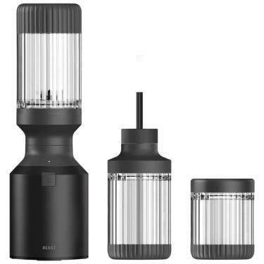 Imagem de Mini Liquidificador para Vitaminas 640mL com Desligamento Automático e Acessórios, 110V 600W, BEAST, Preto