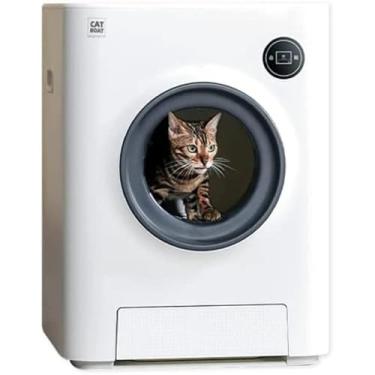 Imagem de Caixa de areia para gatos inteligente automática totalmente fechada com controle de aplicativo Wifi